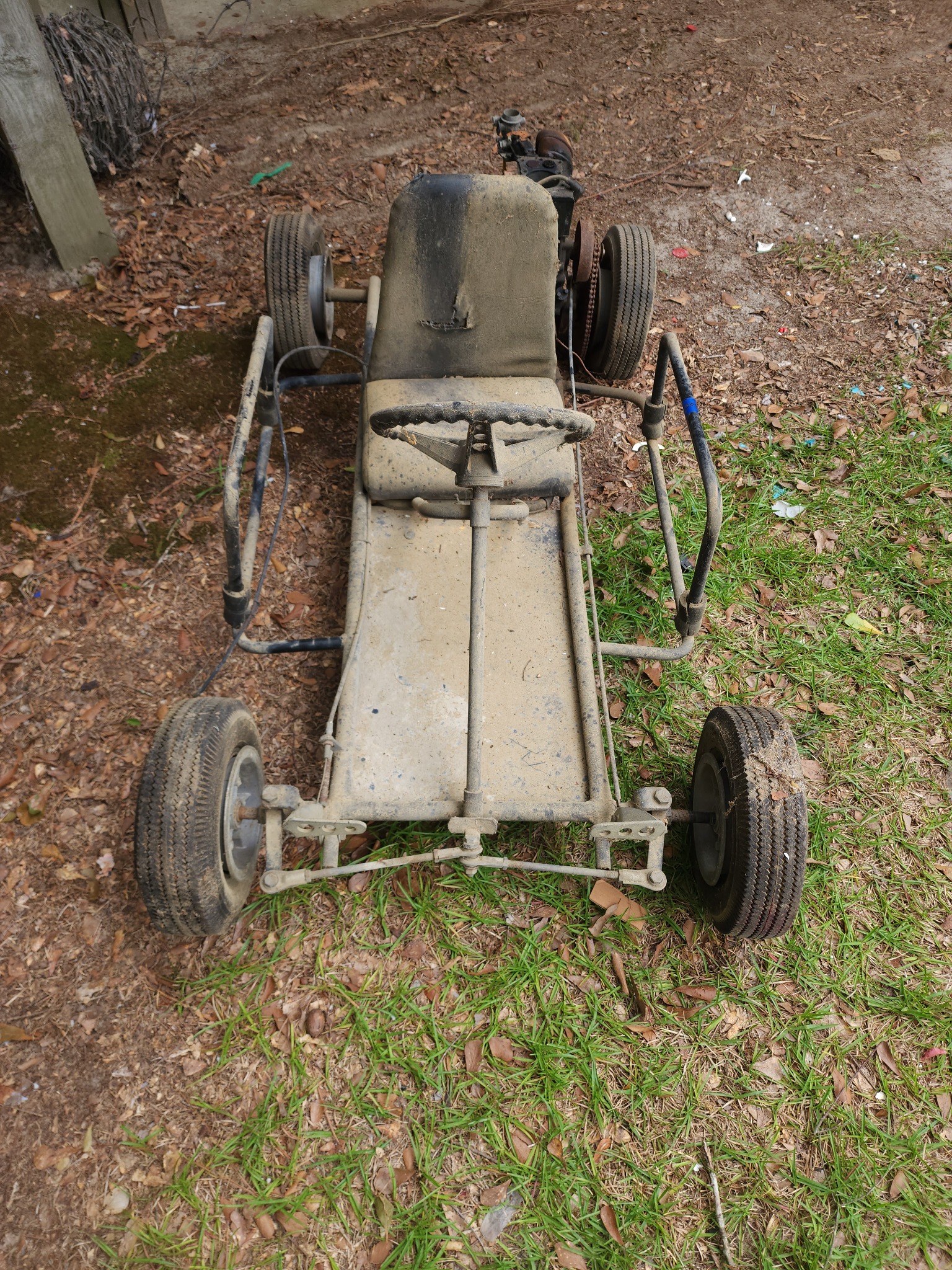 Lot 166 go-cart frame found during an estate cleanout
